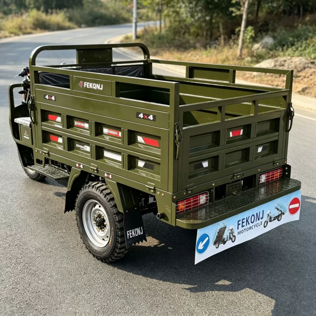 WeldSen Gasoline Self-Dumping Heavy-Duty Cargo Tricycle for Africa