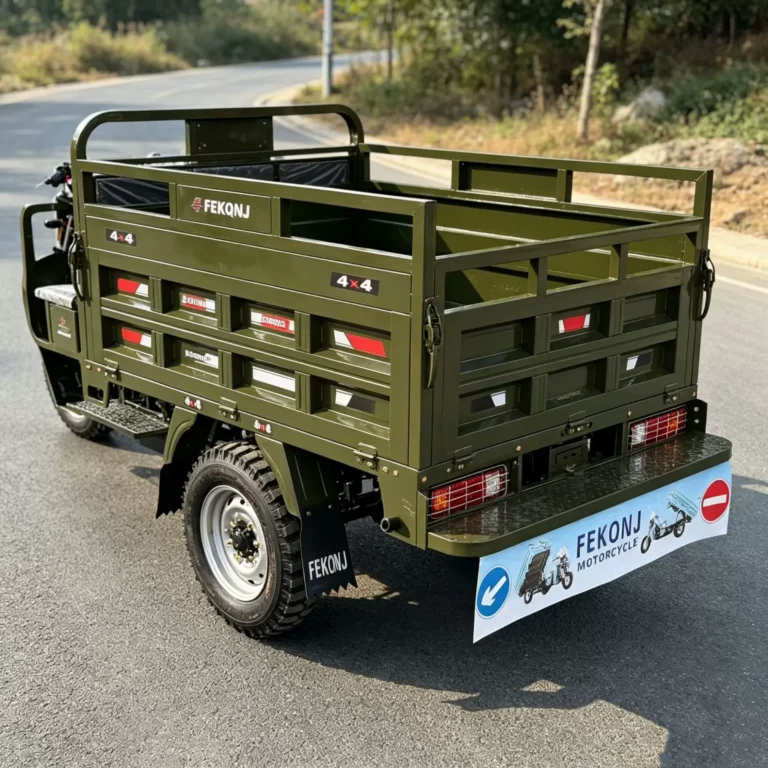 WeldSen Gasoline Self-Dumping Heavy-Duty Cargo Tricycle for Africa
