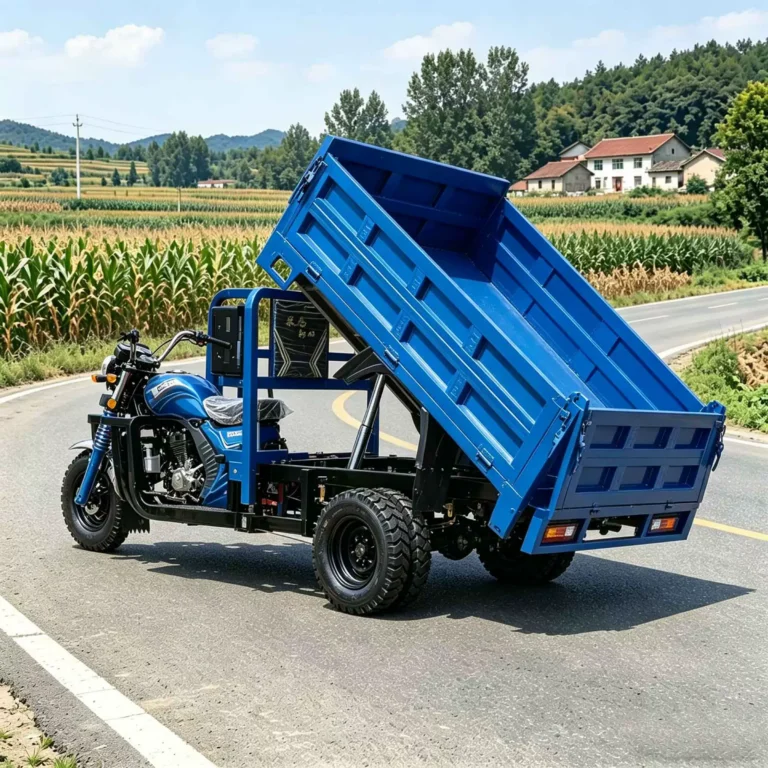 WeldSen Gasoline Self-Dumping Heavy-Duty Five-Wheel Cargo Tricycle