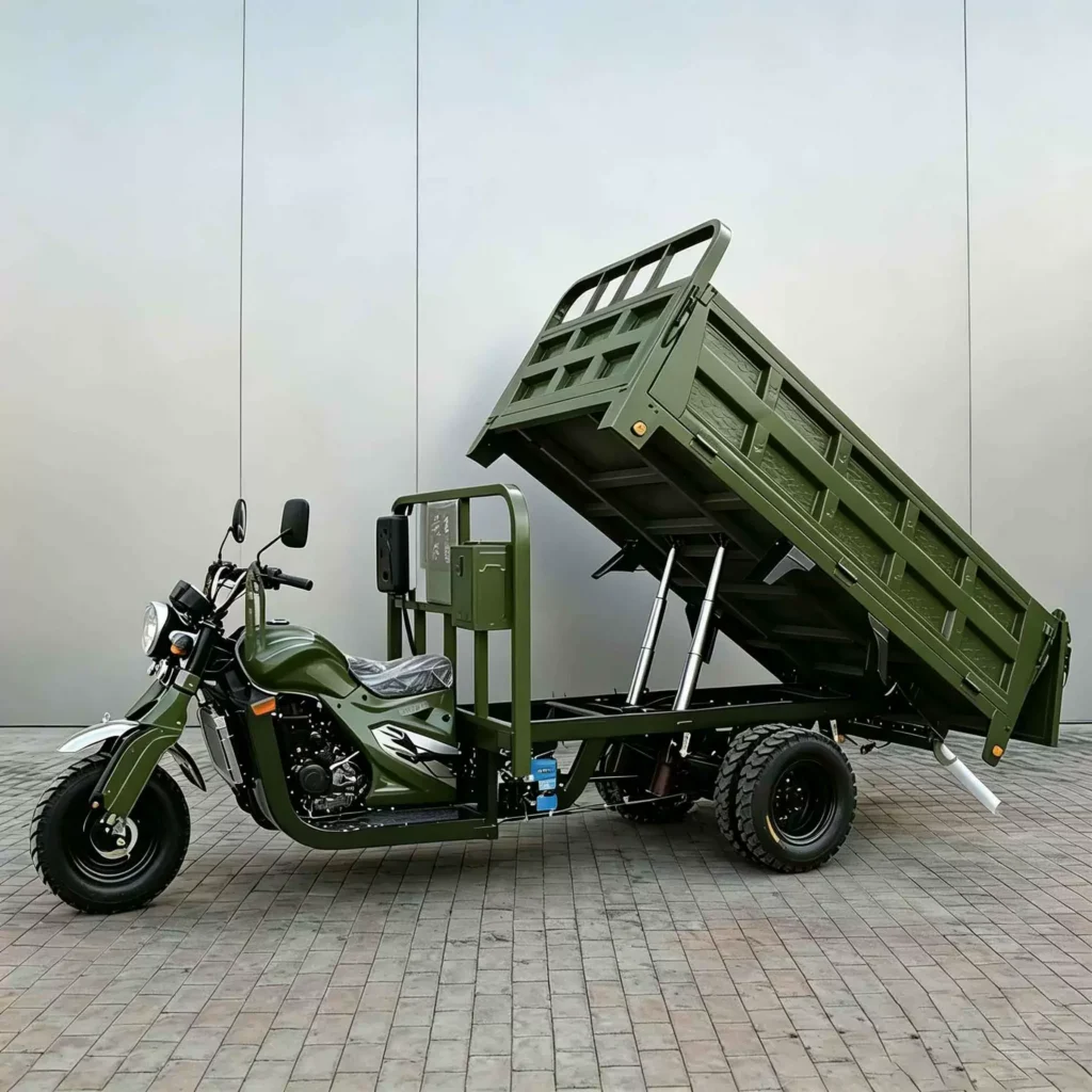 WeldSen Gasoline Self-Dumping Agricultural Cargo Tricycle for Africa