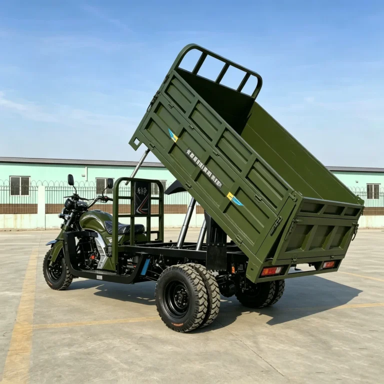 WeldSen Gasoline Self-Dumping Heavy-Duty Five-Wheel Cargo Tricycle