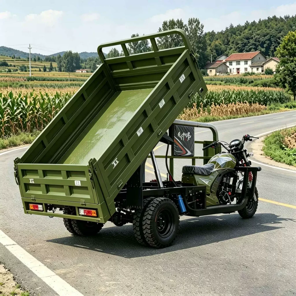 WeldSen Gasoline Heavy-Duty Five-Wheel Cargo Tricycle for Africa