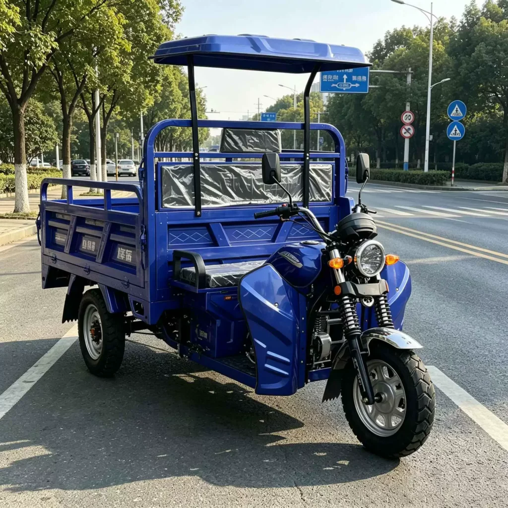 WeldSen Gasoline With Canopy High-Power Passenger Tricycle for Africa