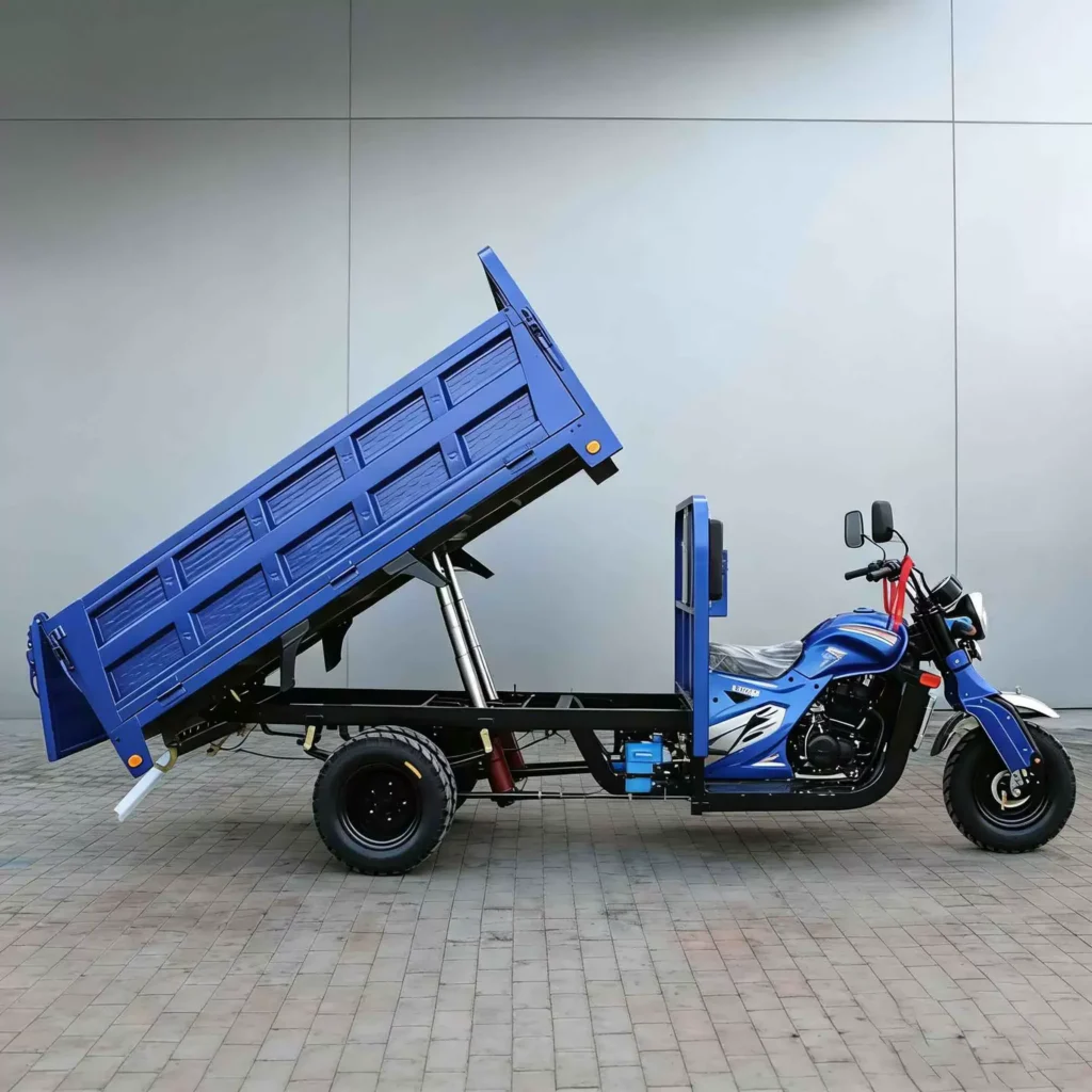 WeldSen Gasoline Self-Dumping Agricultural Cargo Tricycle