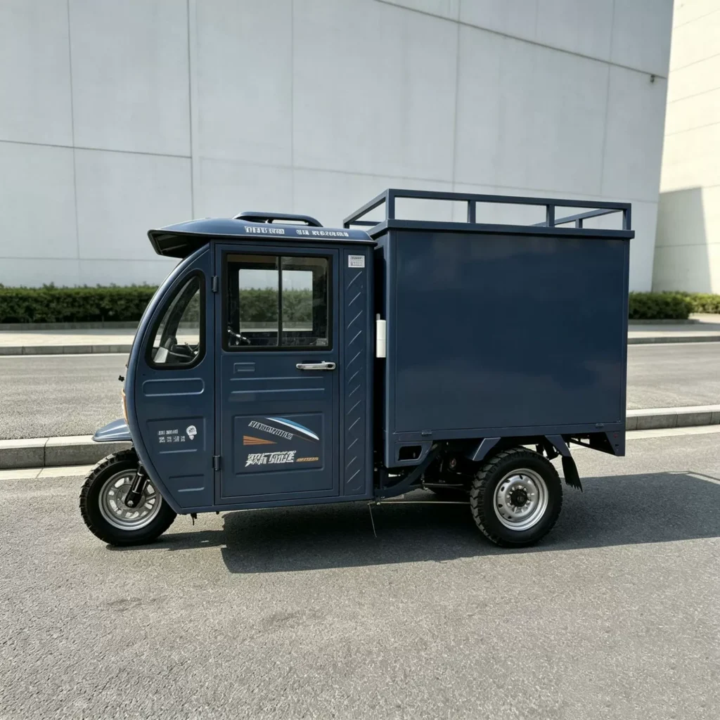 WeldSen Gasoline Enclosed Cabin Delivery Cargo Tricycle