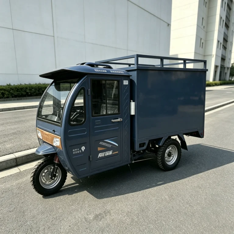 WeldSen Gasoline Enclosed Cabin Delivery Cargo Tricycle