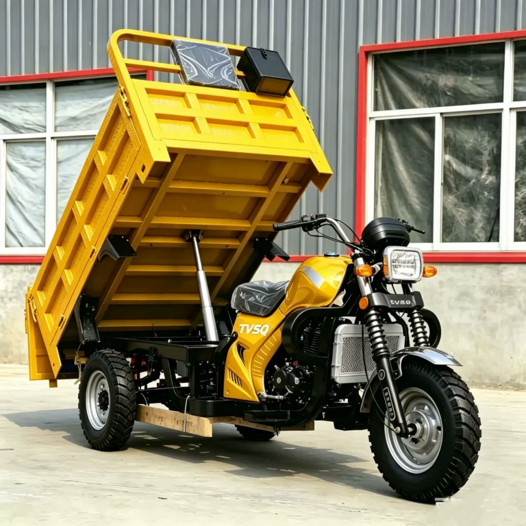 WeldSen Gasoline GOLDENLION Engine Self-Dumping Cargo Tricycle for Africa