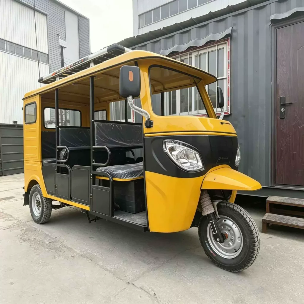 WeldSen Gasoline Self-Dumping With Canopy Passenger Tricycle for Africa