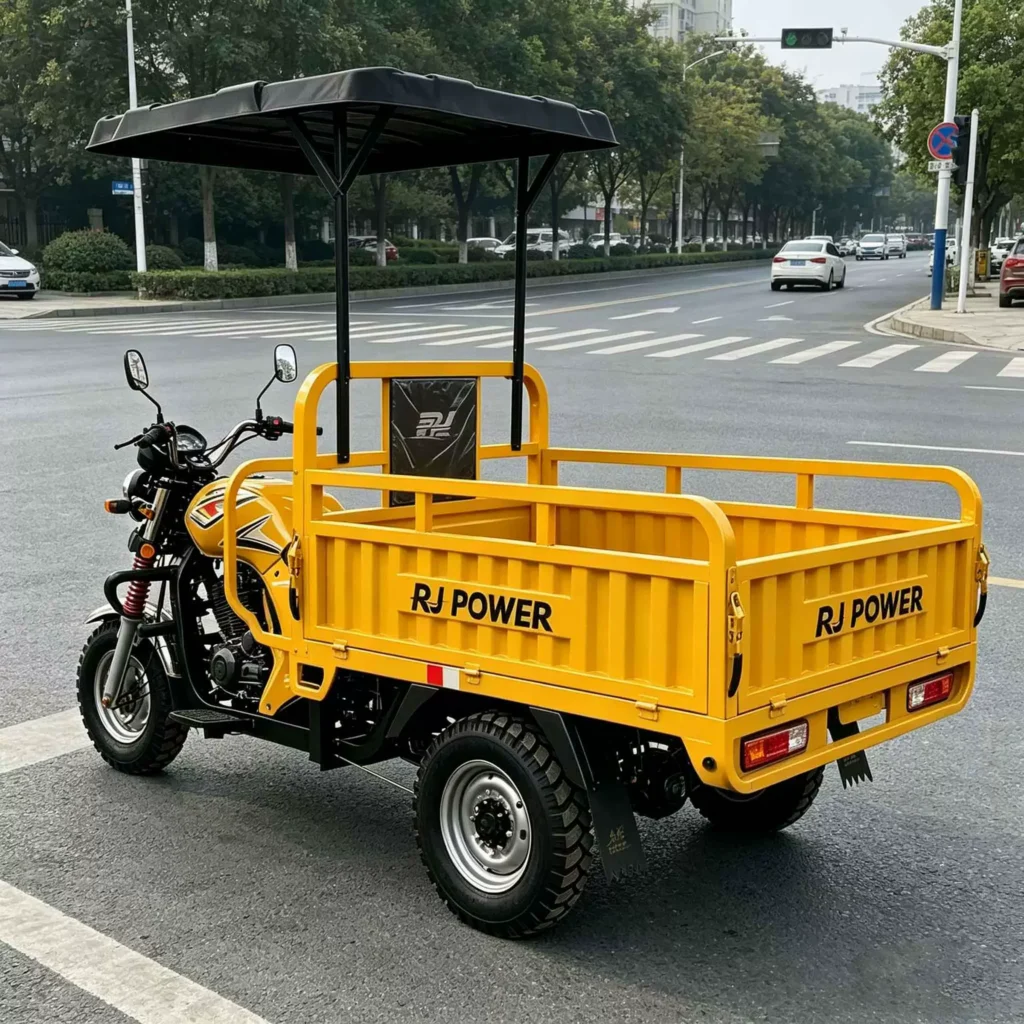 WeldSen Gasoline Self-Dumping Agricultural Cargo Tricycle