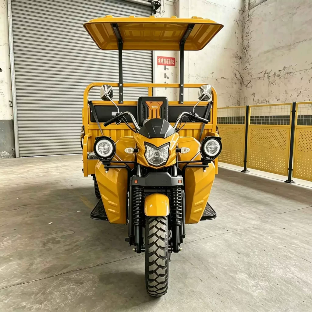 WeldSen Gasoline With Canopy Heavy-Duty Passenger Tricycle for Africa