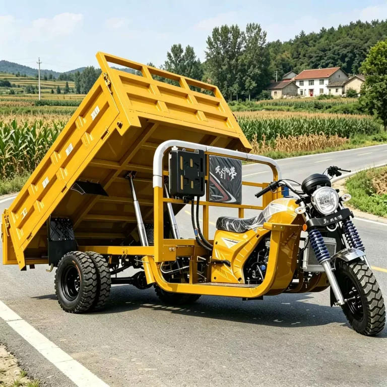 WeldSen Gasoline Self-Dumping Heavy-Duty Five-Wheel Cargo Tricycle