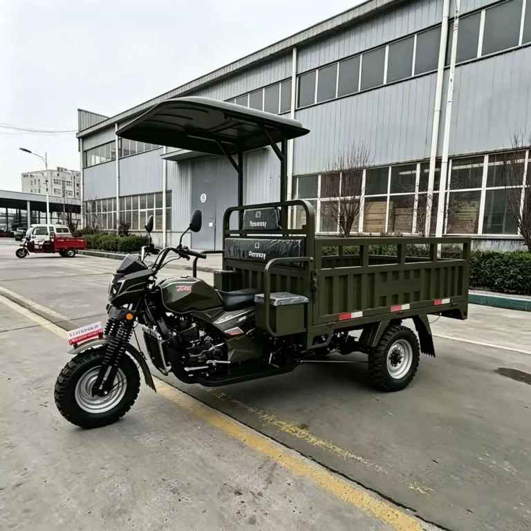WeldSen Gasoline With Canopy Heavy-Duty Agricultural Cargo Tricycle