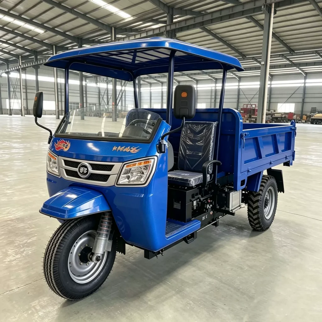 WeldSen Diesel Self-Dumping Agricultural Cargo Tricycle