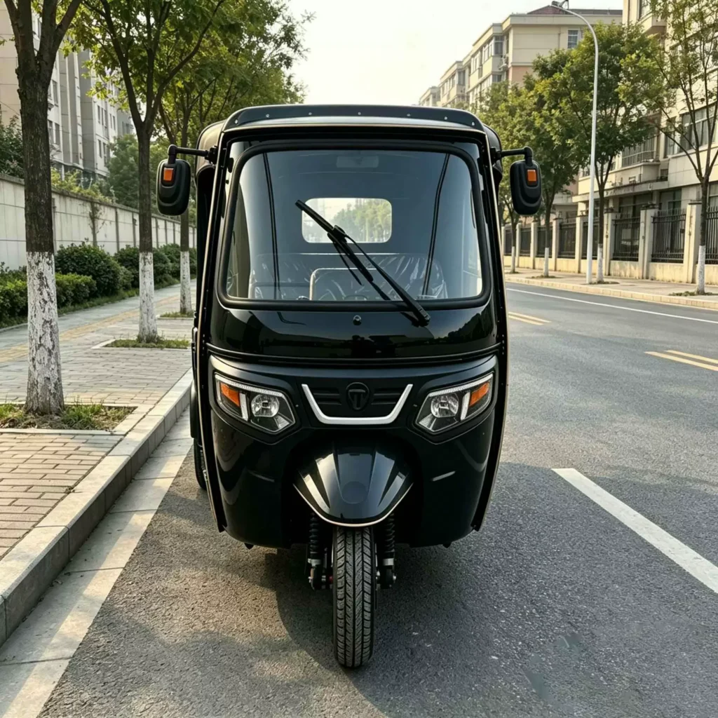 WeldSen Gasoline Enclosed Cabin Large Cargo Box Passenger Tuk-Tuk for Africa