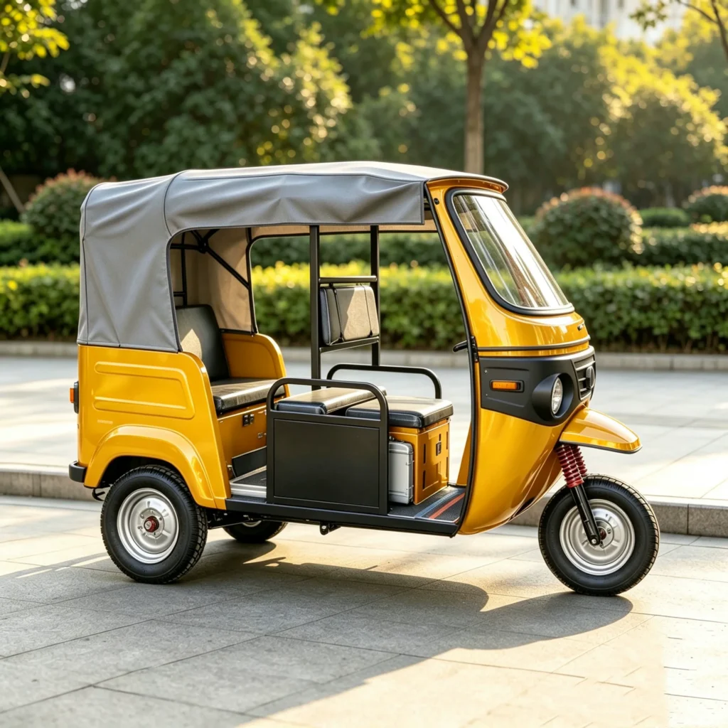WeldSen Gasoline Fuel-Efficient Large Cargo Box Passenger Tricycle for Africa