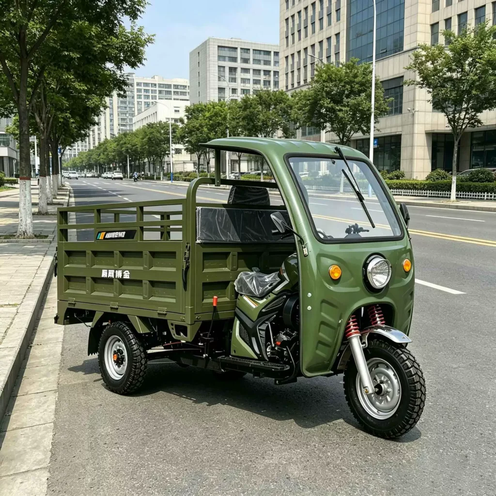 WeldSen Gasoline With Canopy Reinforced Body Passenger Tricycle