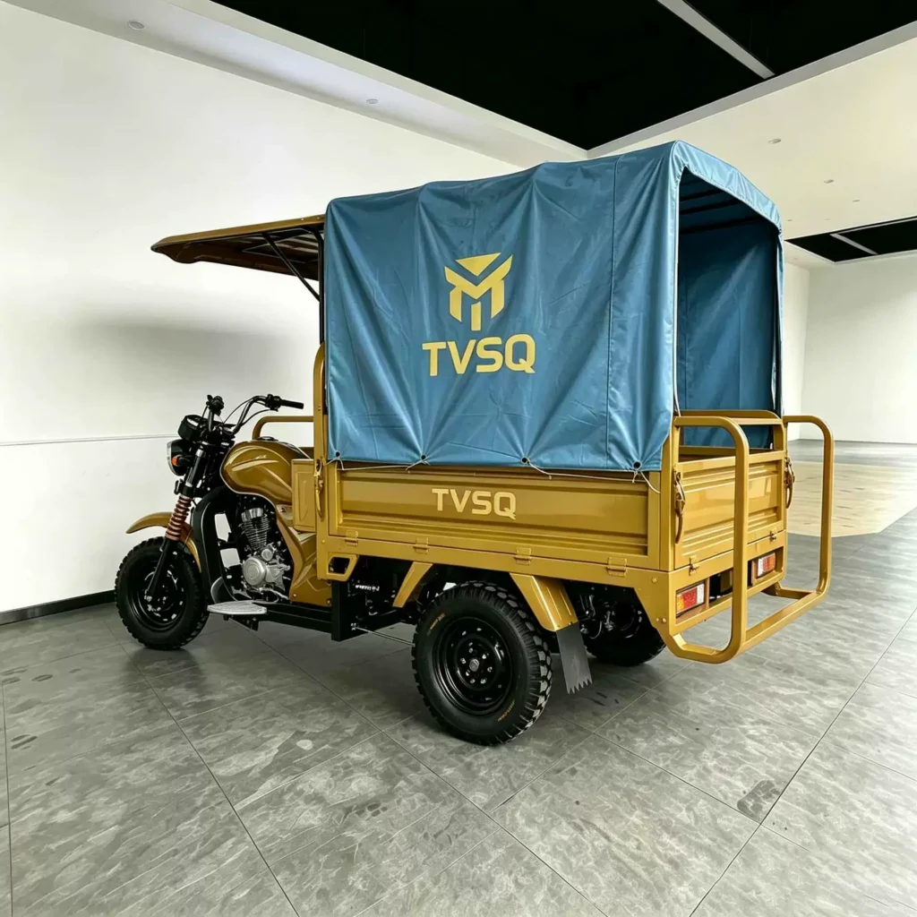 WeldSen Gasoline Enclosed Cabin Agricultural Cargo Tricycle