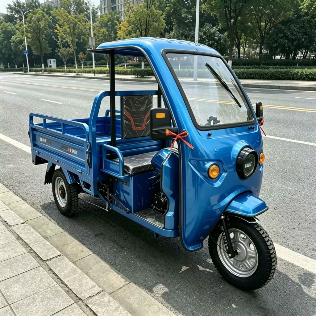 WeldSen Gasoline Enclosed Cabin High-Power Agricultural Cargo Tricycle for Africa