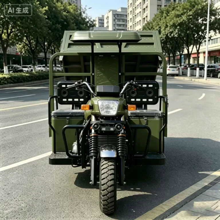 WeldSen Gasoline Self-Dumping Five-Wheel Cargo Tricycle