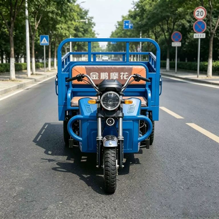 WeldSen Gasoline High-Power Large Cargo Box Passenger Tricycle