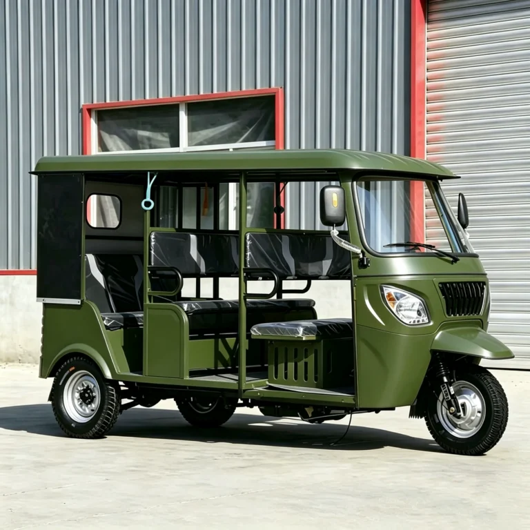 WeldSen Gasoline Large Cargo Box Passenger Tricycle