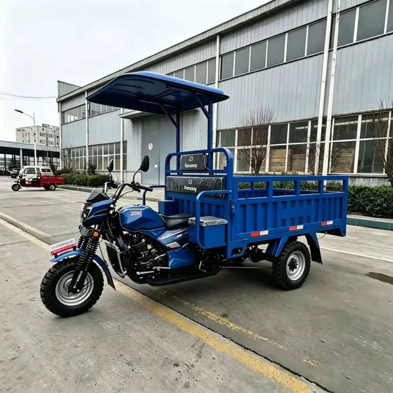 WeldSen Gasoline With Canopy Heavy-Duty Agricultural Cargo Tricycle
