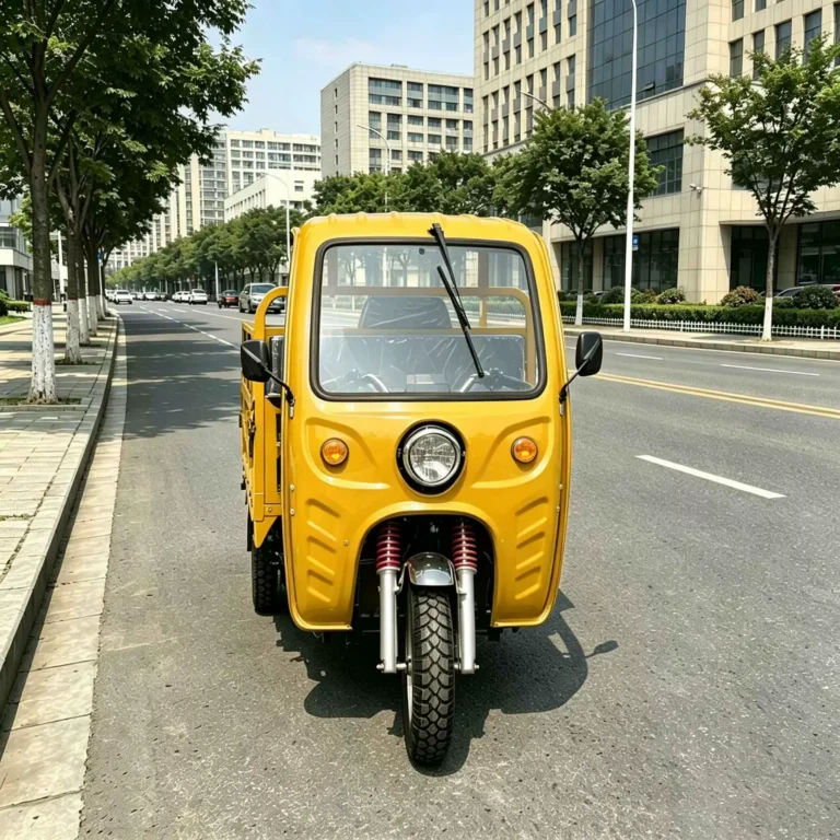 WeldSen Gasoline Enclosed Cabin Semi-Enclosed Passenger Tricycle for Africa