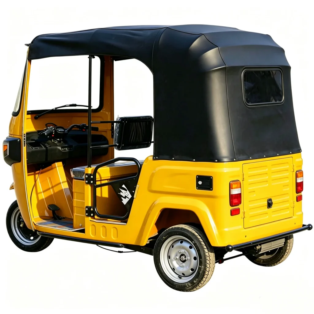 WeldSen Gasoline Enclosed Cabin With Canopy Passenger Tricycle