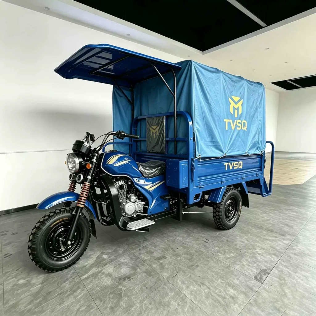 WeldSen Gasoline With Canopy Reinforced Body Cargo Tricycle for Africa