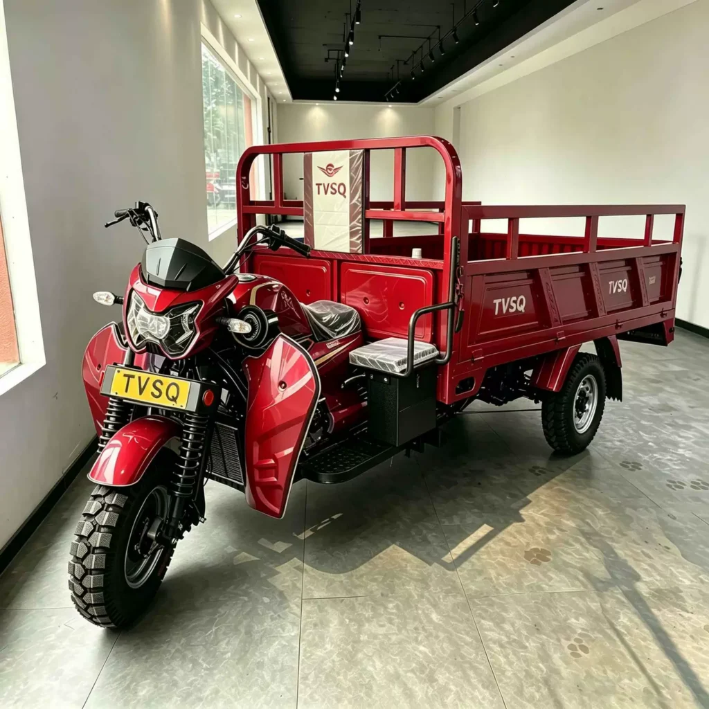 WeldSen Gasoline Zongshen Engine Self-Dumping Agricultural Cargo Tricycle