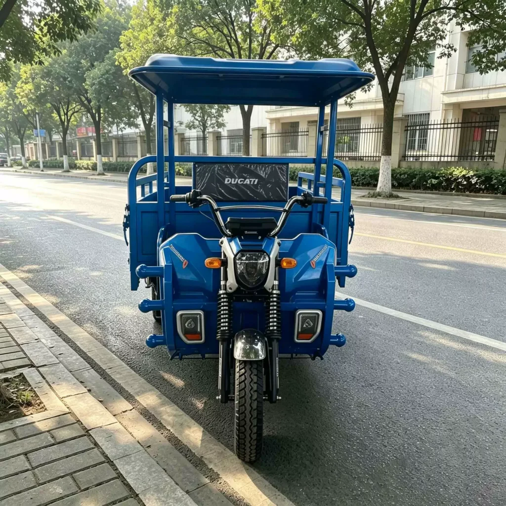 WeldSen Gasoline Self-Dumping Delivery Agricultural Cargo Tricycle