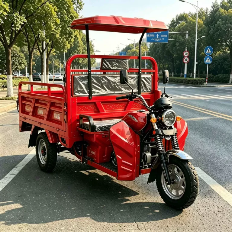 WeldSen Gasoline Self-Dumping Agricultural Cargo Tricycle