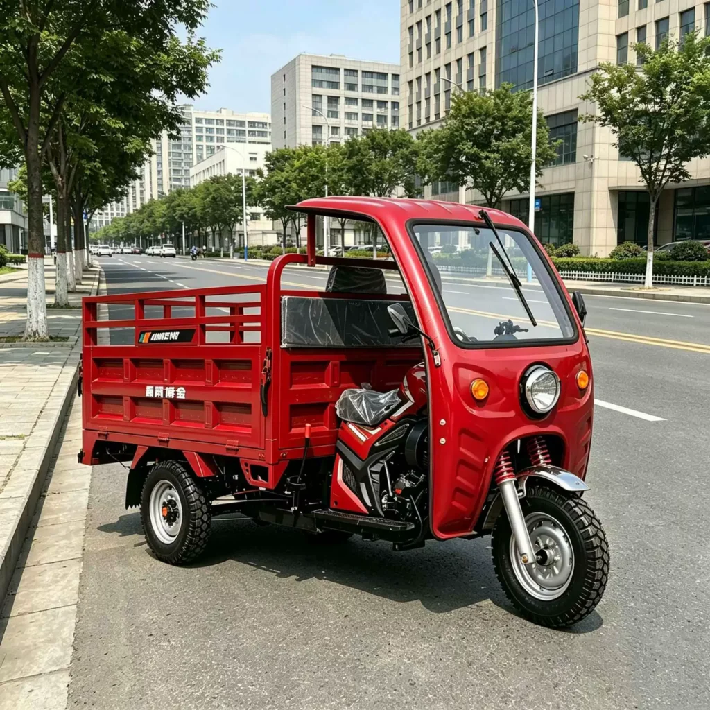 WeldSen Gasoline Self-Dumping Agricultural Cargo Tricycle for Africa