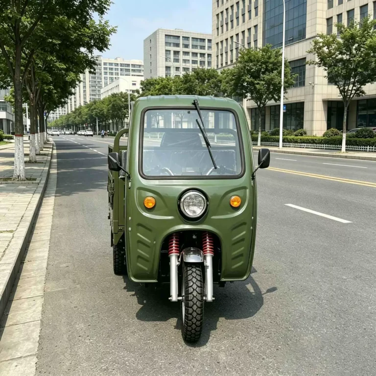 WeldSen Gasoline With Canopy Fuel-Efficient Cargo Tricycle