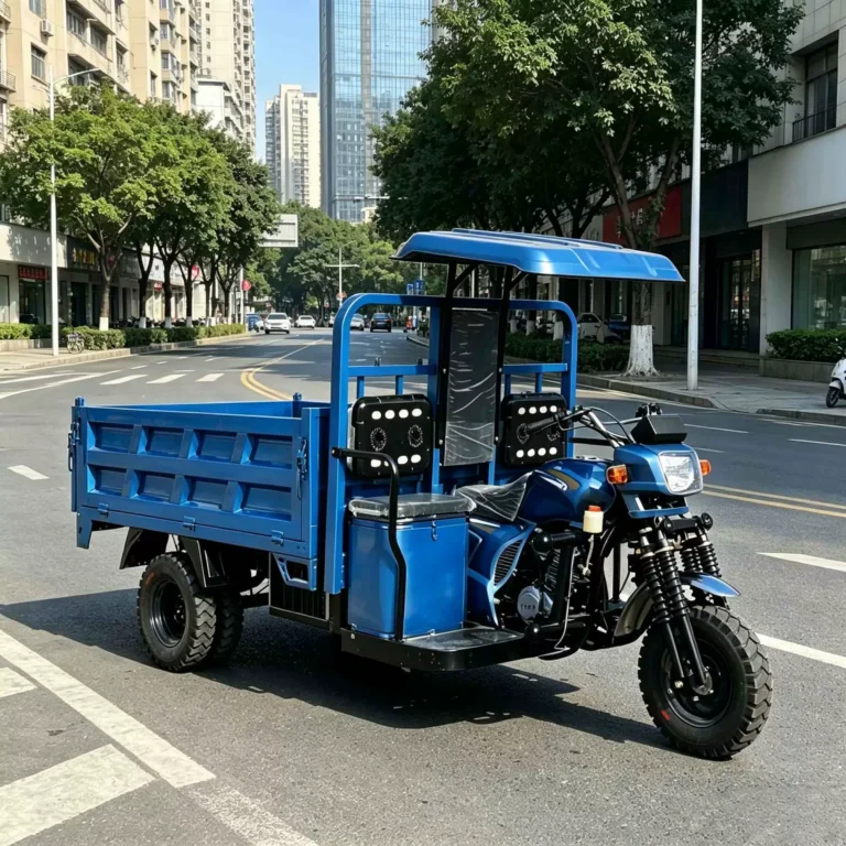 WeldSen Gasoline With Canopy Heavy-Duty Cargo Tricycle