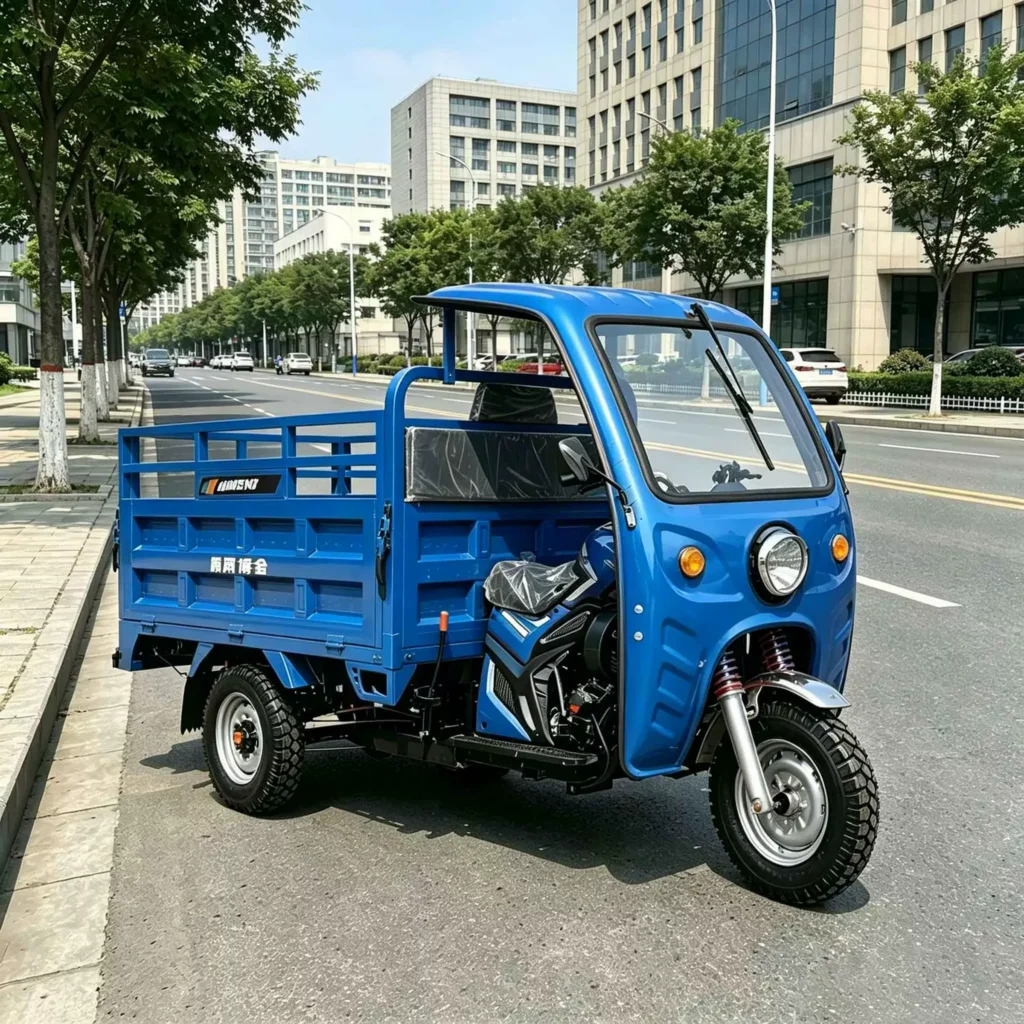 WeldSen Gasoline Enclosed Cabin Semi-Enclosed Passenger Tricycle for Africa