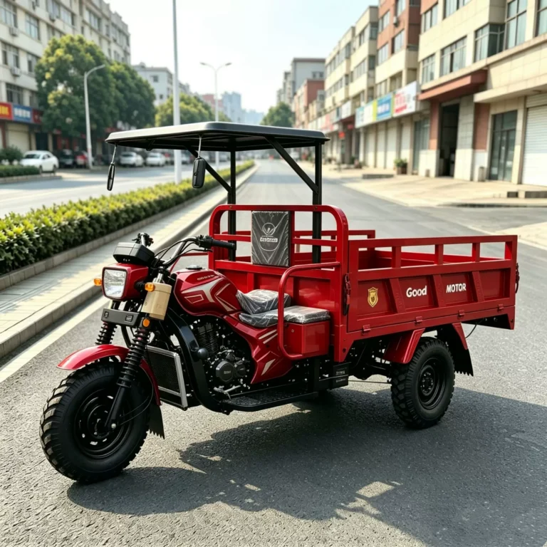 WeldSen Gasoline With Canopy Agricultural Cargo Tricycle