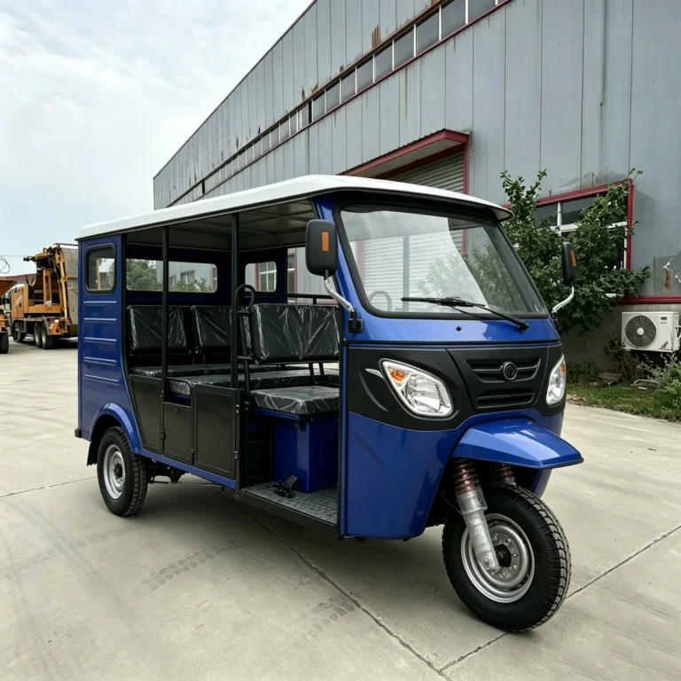 WeldSen Gasoline Enclosed Cabin With Canopy Passenger Tricycle