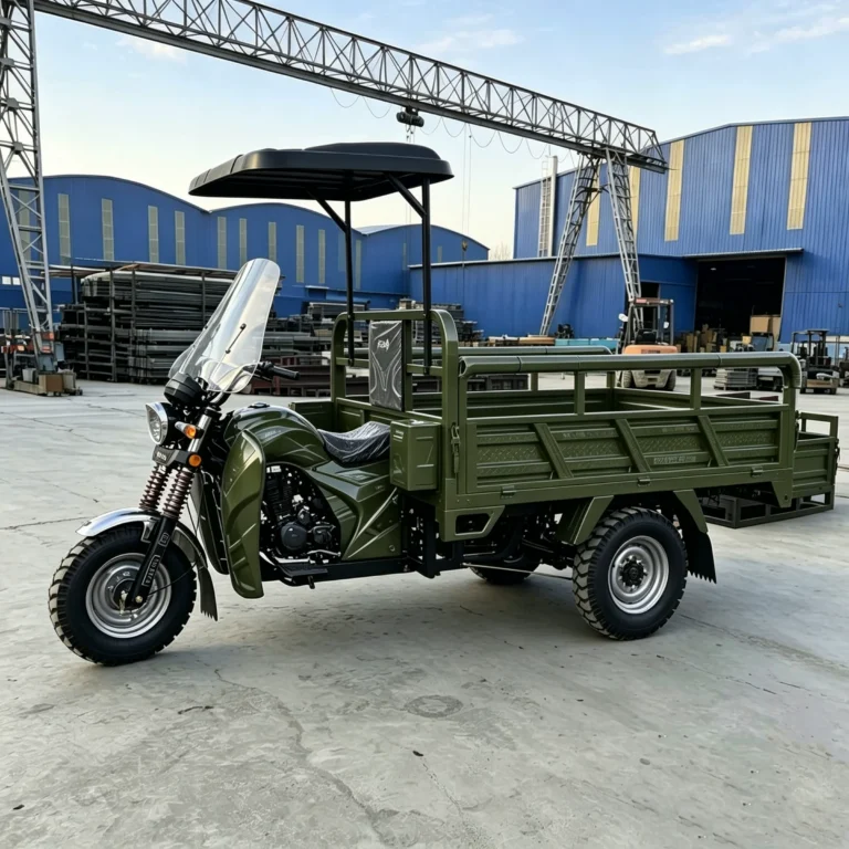 WeldSen Gasoline With Canopy Cargo Tricycle