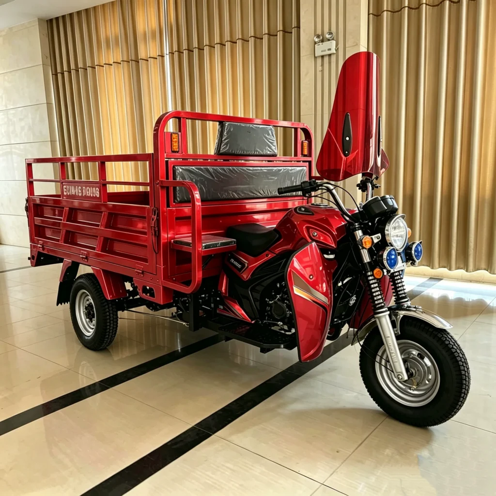 WeldSen Gasoline Heavy-Duty Large Cargo Box Three-Wheeled Motorcycle for the Middle East &