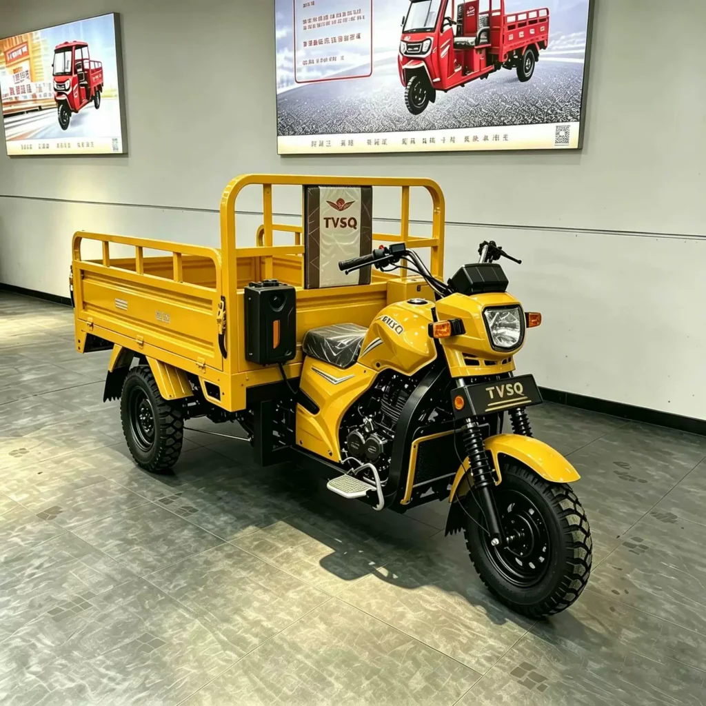WeldSen Gasoline Self-Dumping Agricultural Cargo Tricycle