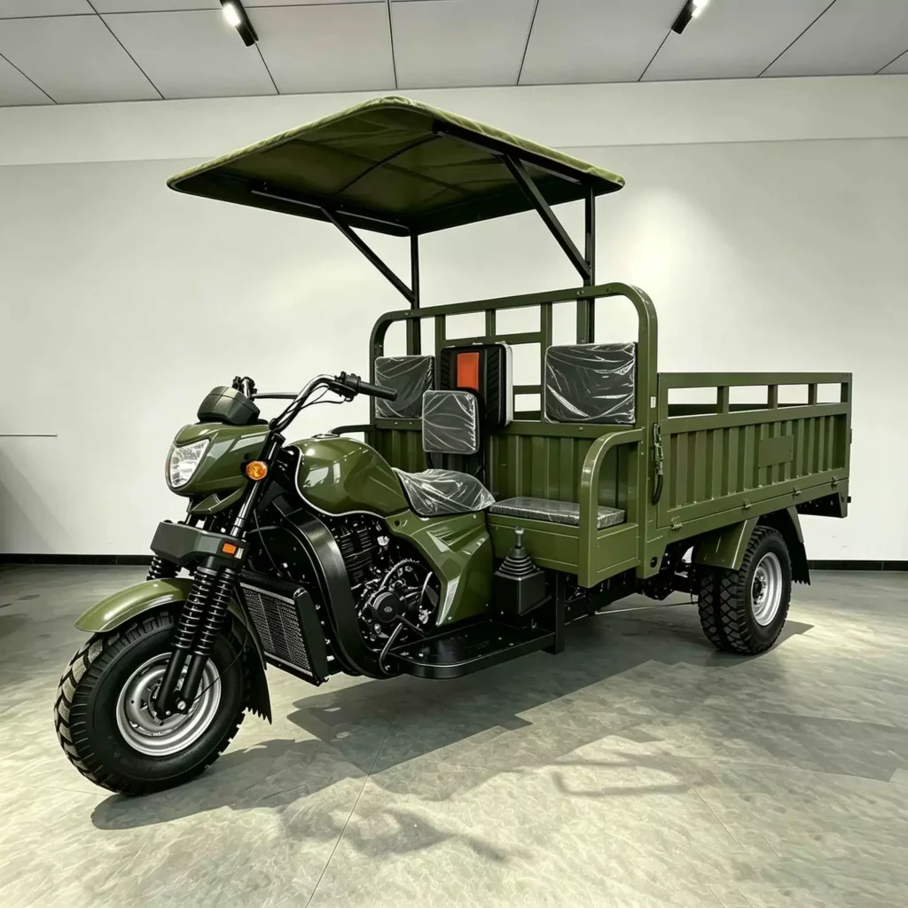 WeldSen Gasoline Reinforced Body Cargo Tricycle for Africa
