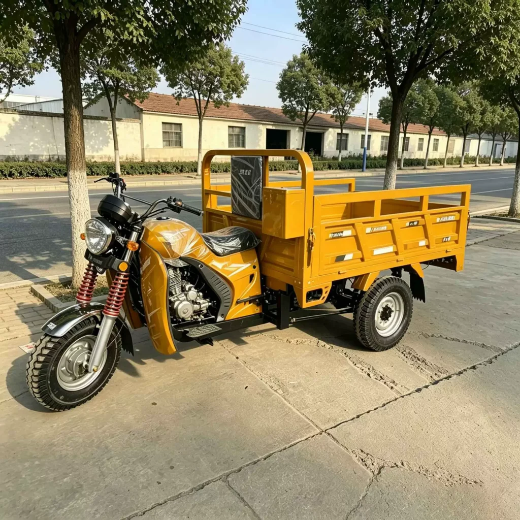 WeldSen Gasoline Self-Dumping Heavy-Duty Agricultural Cargo Tricycle