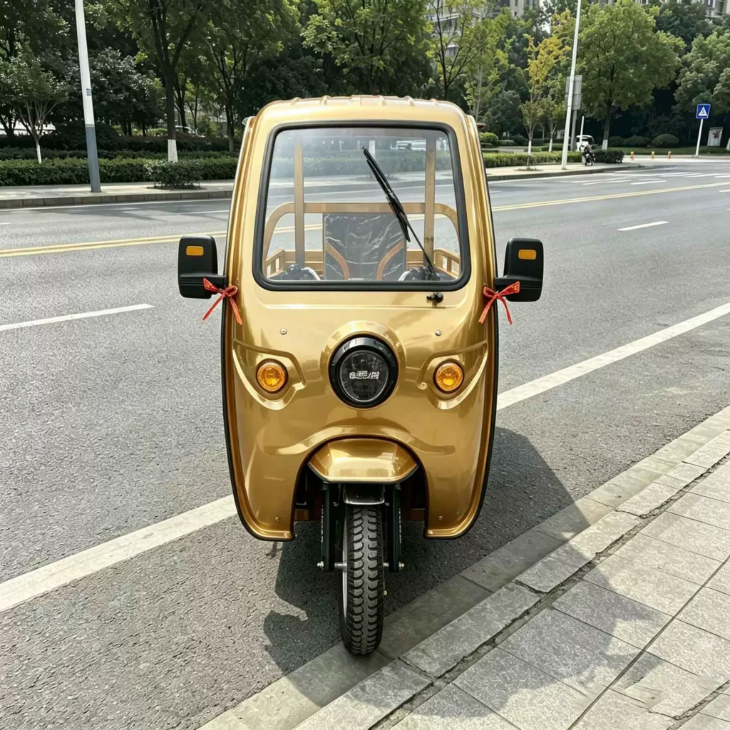 WeldSen Gasoline Enclosed Cabin Heavy-Duty Agricultural Cargo Tricycle for Africa