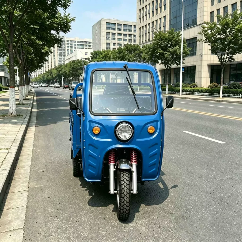 WeldSen Gasoline Enclosed Cabin Semi-Enclosed Cargo Tricycle for Africa