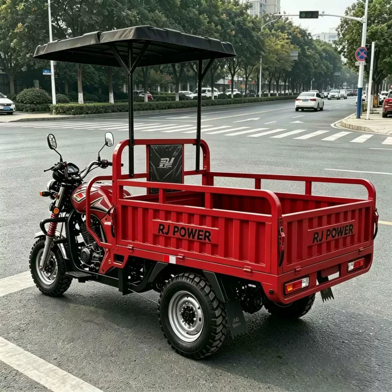 WeldSen Gasoline With Canopy Heavy-Duty Agricultural Cargo Tricycle