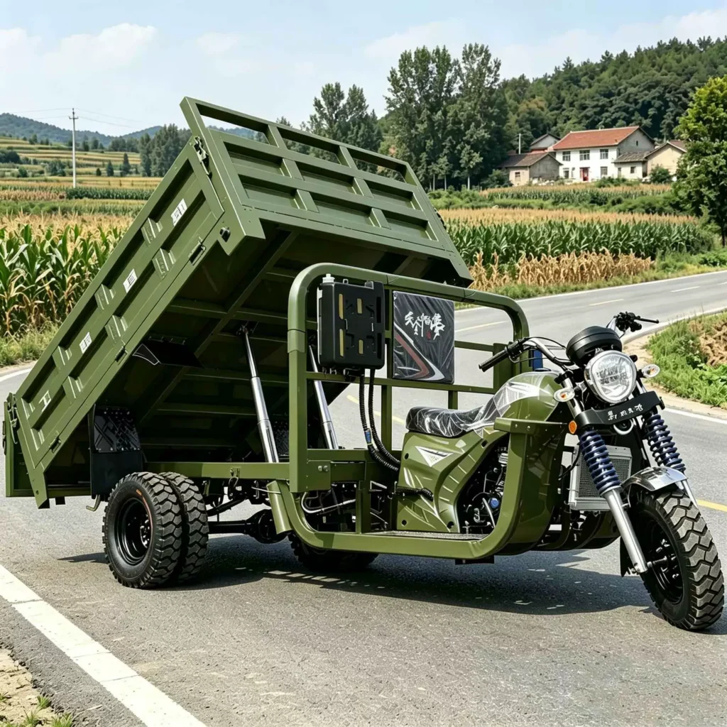 WeldSen Gasoline Heavy-Duty Five-Wheel Cargo Tricycle for Africa