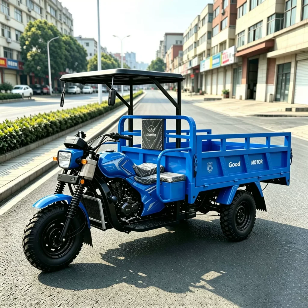 WeldSen Gasoline With Canopy Agricultural Cargo Tricycle for Africa
