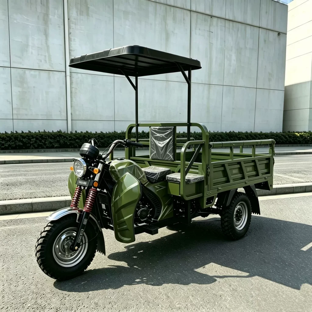 WeldSen Gasoline With Canopy Heavy-Duty Agricultural Cargo Tricycle