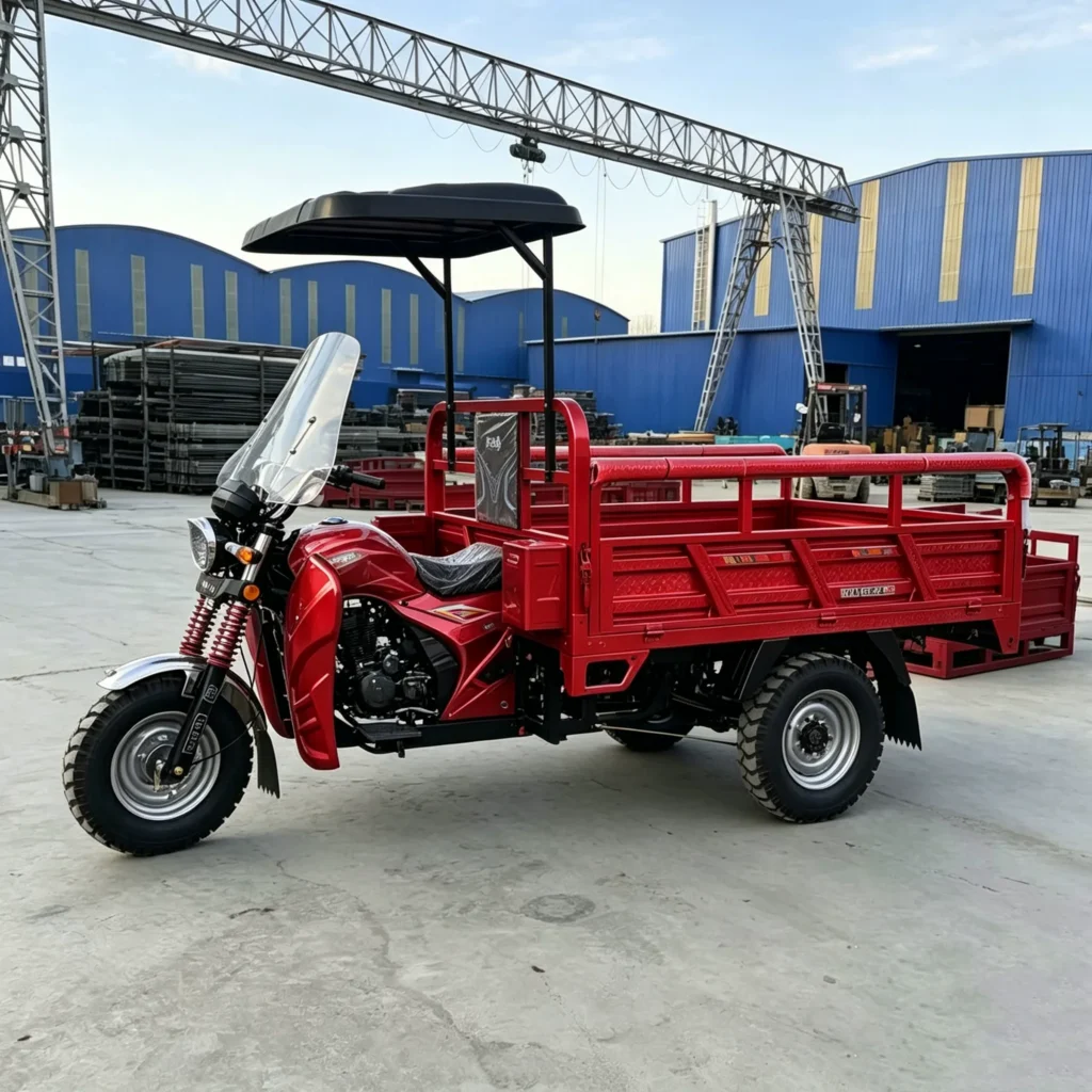 WeldSen Gasoline With Canopy Cargo Tricycle
